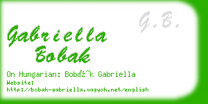 gabriella bobak business card